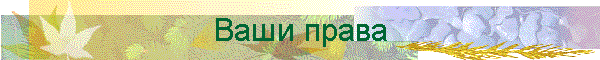 Ваши права